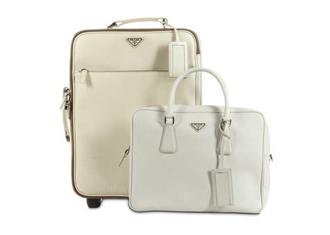 prada suitcase white.